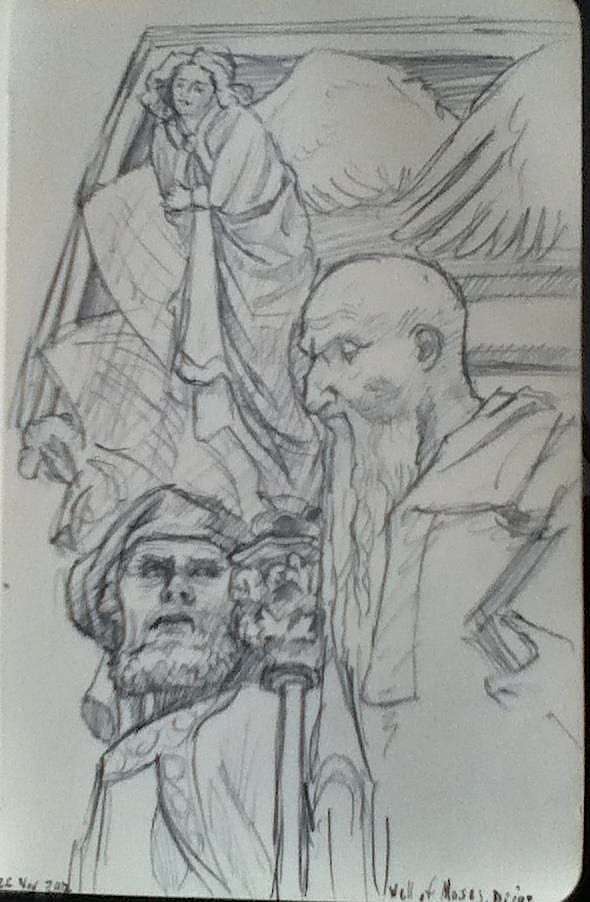 Well of Moses Dijon Drawing