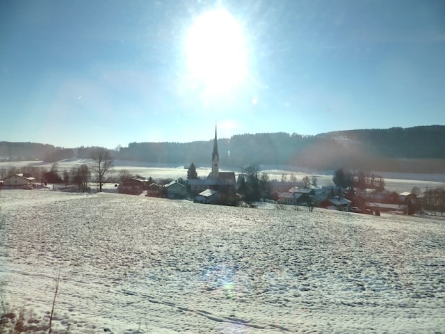 Austria Train Snow