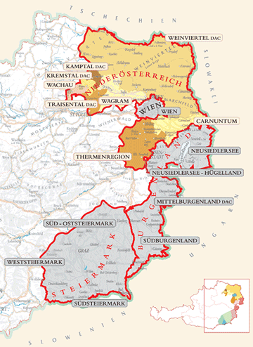 Thermenregion Vienna Austria Map