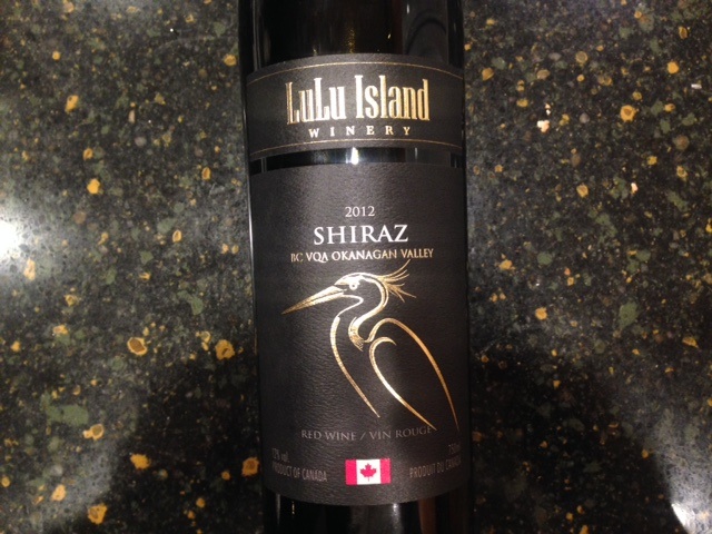 Lulu Island Winery Shiraz 2012 Okanagan Valley Canada