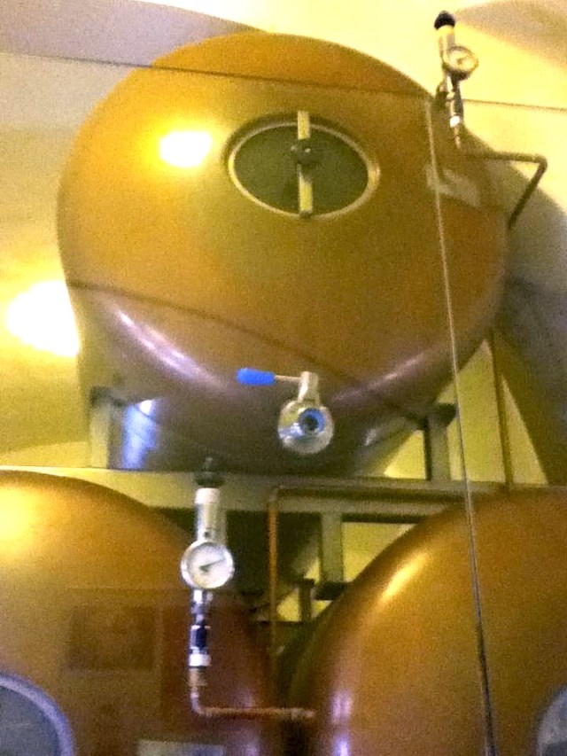 U Medvidku Brewery tanks