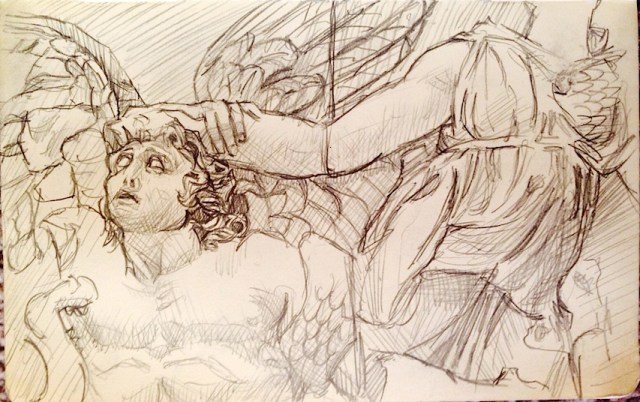 Pergamon Altar Drawing