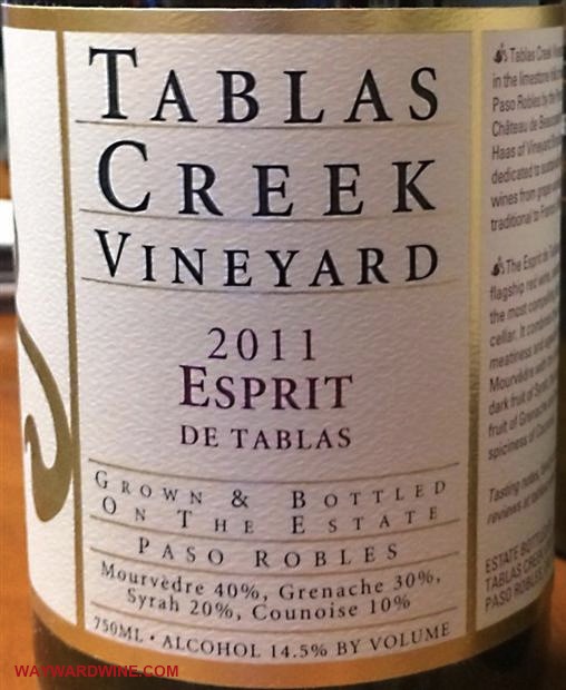 Tablas Creek 2011 Esprit de Tablas