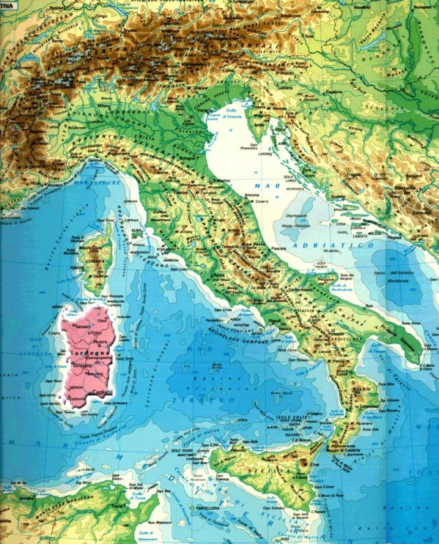 Sardinia Map