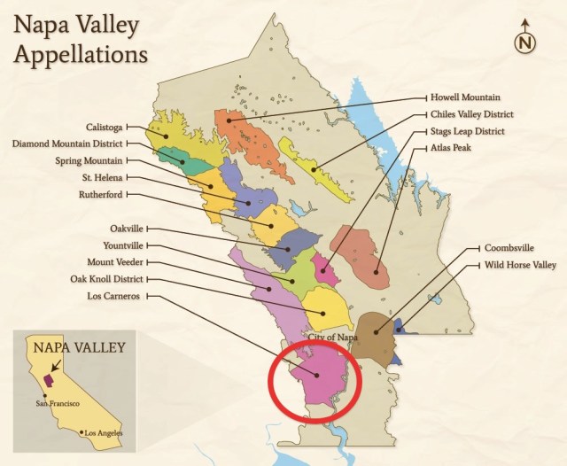 Carneros Napa Valley Map