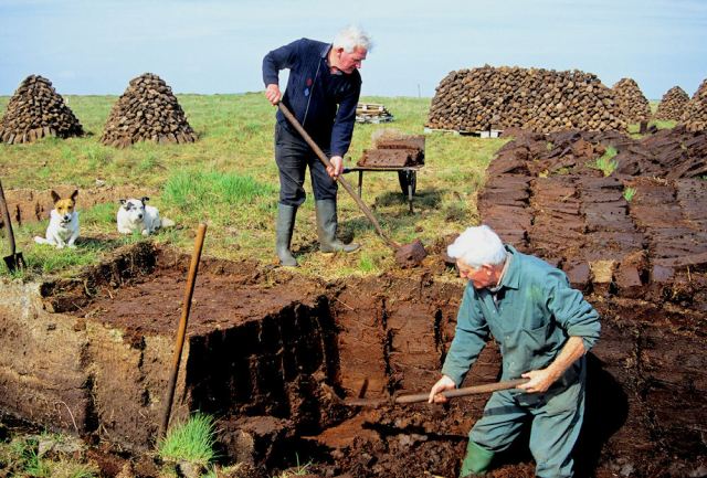 peat-cutting