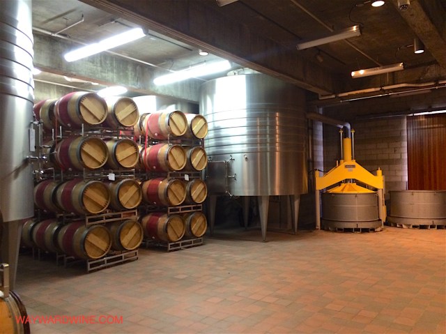 Opus One Fermentation Crushing Barrels