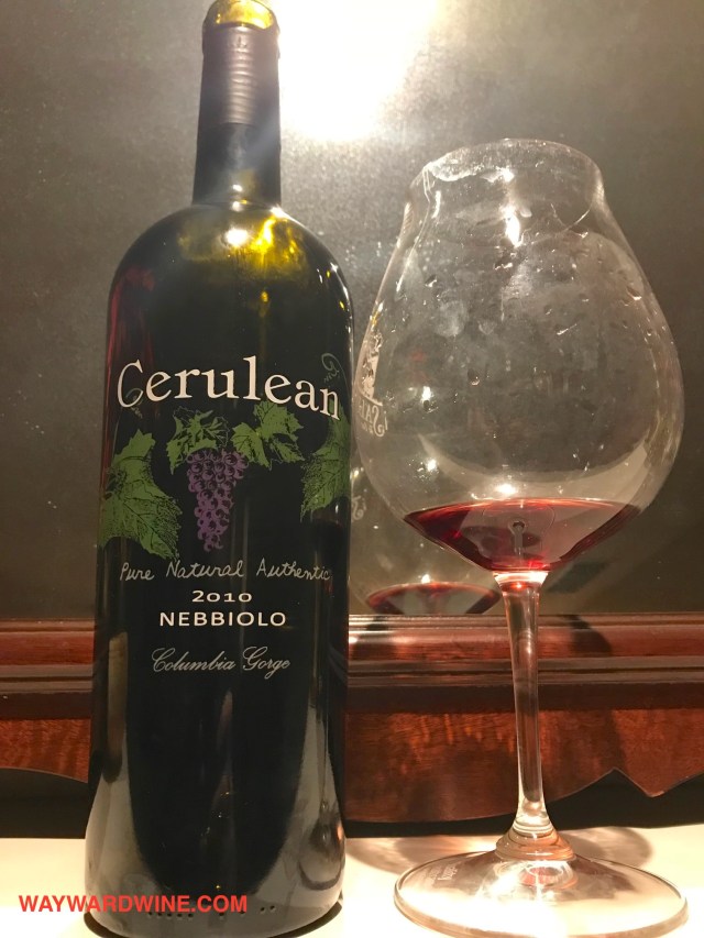 Cerlulean Nebbiolo Columbia Gorge Oregon 2010
