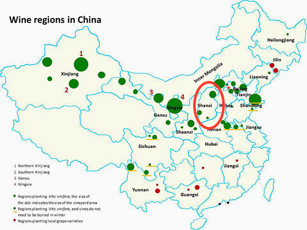 China Wine Regions