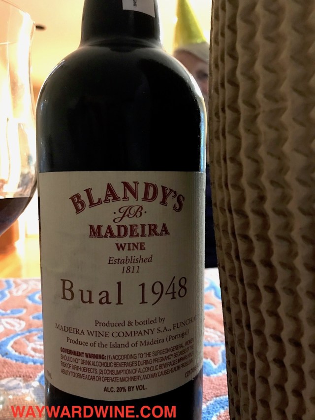 1948 Blandy's Back Label